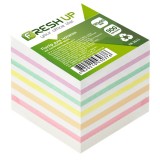 Блок паперу для нотаток 90х90мм 900 арк не клеєний, Мікс Fresh Up