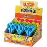 ножиці дит., 12см, потовщ. ручки, асорті 4кол в дисплеї, НЦ406, УМКА