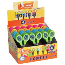 ножиці дит., 13, 3см, потовщ. 2х кол. ручки, асорті 4кол в дисплеї, НЦ407, УМКА ножиці дит., 13, 3см, потовщ. 2х кол. ручки, асорті 4кол в дисплеї, НЦ407, УМКА