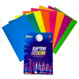 Картон кольоровий А4 ТЕТРАДА Family Line Neon  8арк/8кол ТЕ12946, 1/20