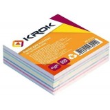 Блок паперу для нотаток 85х85 300 арк не клеєний Мікс Krok