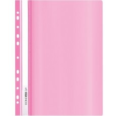 Папка-швидкозшивач А4 Economix Light з перф рожева Е38504-09