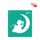 Трафарет багаторазовий самоклеючий, №09, 9х10см, серія „Love“, ROSA TALENT