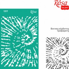 Трафарет багаторазовий самоклеючий, №1317, Фоновий 13х20см, Серія „Абстракція“, ROSA TALENT