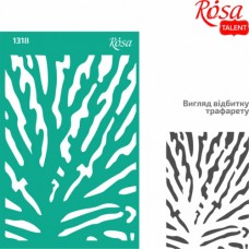 Трафарет багаторазовий самоклеючий, №1318, Фоновий 13х20см, Серія „Абстракція“, ROSA TALENT