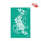 Трафарет багаторазовий самоклеючий, №2002, 13х20см, Серія „Квіти“, ROSA TALENT Трафарет багаторазовий самоклеючий, №2002, 13х20см, Серія „Квіти“, ROSA TALENT