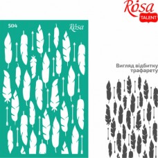 Трафарет багаторазовий самоклеючий, №504, Фоновий 13х20см, Серія „Ажур“, ROSA TALENT