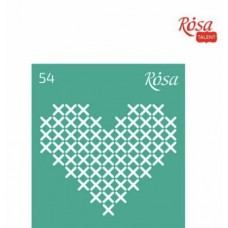 Трафарет багаторазовий самоклеючий, №54, 9х10см, серія „Love“, ROSA TALENT
