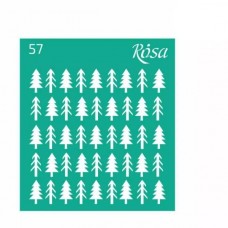 Трафарет багаторазовий самоклеючий, №57, 9х10см, Серія „Новий рік“, ROSA TALENT