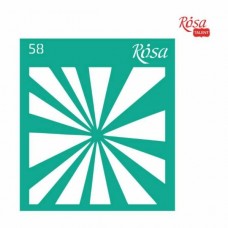 Трафарет багаторазовий самоклеючий, №58, 9х10см, Серія „Новий рік“, ROSA TALENT