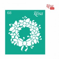 Трафарет багаторазовий самоклеючий, №68, 9х10см, Серія „Новий рік“, ROSA TALENT