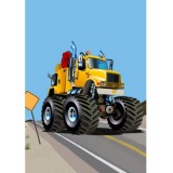 Полотно на картоні з контуром, „Мonster Тruck“, 20х30, бавовна, акрил, ROSA START