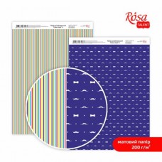 Папір дизайнерський двосторонній матовий „Color style“ 4, 21х29, 7 см, 200 г/м2, ROSA TALENT