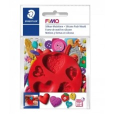 Силіконова прес-форма ''Серця'', д:7, Fimo