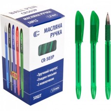Ручка масляна Ellot 503P 1, 0mm зелена Ручка масляна Ellot 503P 1, 0mm зелена