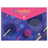 Папка-конверт А4 на кнопці ''Confetti'', 180 мкм