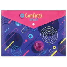 Папка-конверт А4 на кнопці ''Confetti'', 180 мкм Папка-конверт А4 на кнопці ''Confetti'', 180 мкм