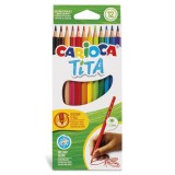 CARIOCA Кольорові олівці Ø3 мм (синтетична оболонка) TITA 12 кол