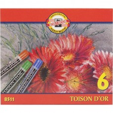 Крейда-пастель TOISON D'OR, 6 кол. Крейда-пастель TOISON D'OR, 6 кол.