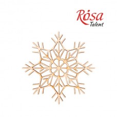 Заготовка „Сніжинка“ 4, фанера, Д:10см, 4шт, ROSA TALENT