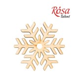 Заготовка „Сніжинка“ 7, фанера, Д:8см, 4шт, ROSA TALENT
