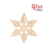 Заготовка „Сніжинка“ 9, фанера, Д:8см, 4шт, ROSA TALENT
