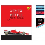 Зошит для записів А4/48 кл. YES ''NEVER SETTLE'' иридиум+софт.тач