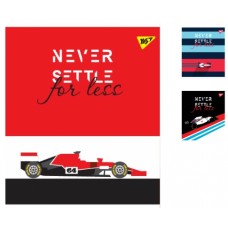Зошит для записів А4/48 кл. YES ''NEVER SETTLE'' иридиум+софт.тач