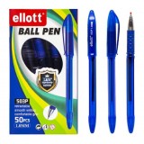 Ручка масляна ELLOT ET503P 1 мм тонований корп синя