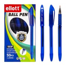 Ручка масляна ELLOT ET503P 1 мм тонований корп синя