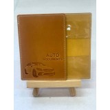 Обкл. на ID AUTO Documents шкіра 140х95 горчичний