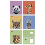 Зошит Fаmily Line 48 арк # ''CUTE&WILD'' Подвійна обкл.Мокрий Шовк та вибірк.УФ-лаком 10/200