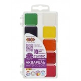 Акварель CLASSIC, 10 кол., без/п, пласт./кор., KIDS Line ZB.6583
