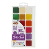 Акварель CLASSIC, 18 кол., без/п, пласт./кор., KIDS Line ZB.6586