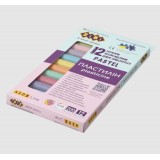 Пластилін PASTEL 12 кольорів, 200г (8 паст+4 глітер), KIDS Line ZB.6240