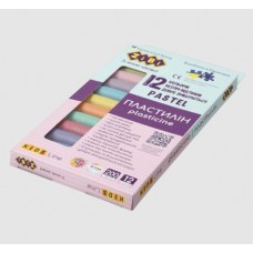 Пластилін PASTEL 12 кольорів, 200г (8 паст+4 глітер), KIDS Line ZB.6240 Пластилін PASTEL 12 кольорів, 200г (8 паст+4 глітер), KIDS Line ZB.6240