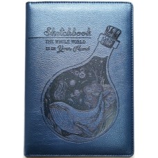 Скетчбук  100г, N9303, Кожзам, А5, 64 аркуші, чисті аркуші