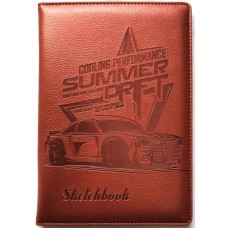Скетчбук  100г, N9305, Кожзам, А5, 64 аркуші, чисті аркуші