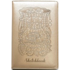 Скетчбук  100г, N9307, Кожзам, А5, 64 аркуші, чисті аркуші