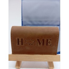 Кардхолдер '' HOME '' 6 карт шкіра 140х95 коричневий