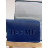 Кардхолдер '' HOME '' 6 карт шкіра 140х95 синій