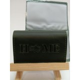 Кардхолдер '' HOME '' 6 карт шкіра 140х95 т.зелений