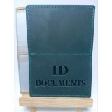 Обкл. на ID Documents 6 карт шкіра 140х95 бірюзовий