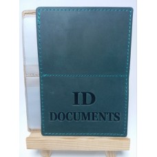 Обкл. на ID Documents 6 карт шкіра 140х95 бірюзовий