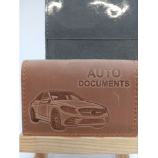 Обкл. на ID AUTO Documents шкіра 140х95 коричневий Обкл. на ID AUTO Documents шкіра 140х95 коричневий