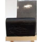 Обкл. на ID AUTO Documents шкіра 140х95 черний