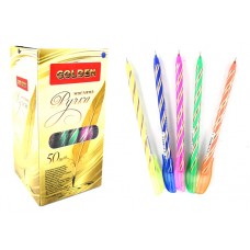 Ручка масляна Golden HELIX 853348/014174 0, 4 мм синя