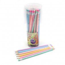 Олівець ч/г з гумкою HB ''Star color ''Colors'' з гумкою, банка 48шт 0690DSCN