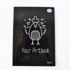 Блокнот TM Profiplan B6 40арк ''Artbook ''Spoony'' chiken кольорсторінки 902750