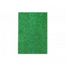 7946 Фоаміран з глитером, EVA 2мм, 20*30см, ЗЕЛЕНИЙ